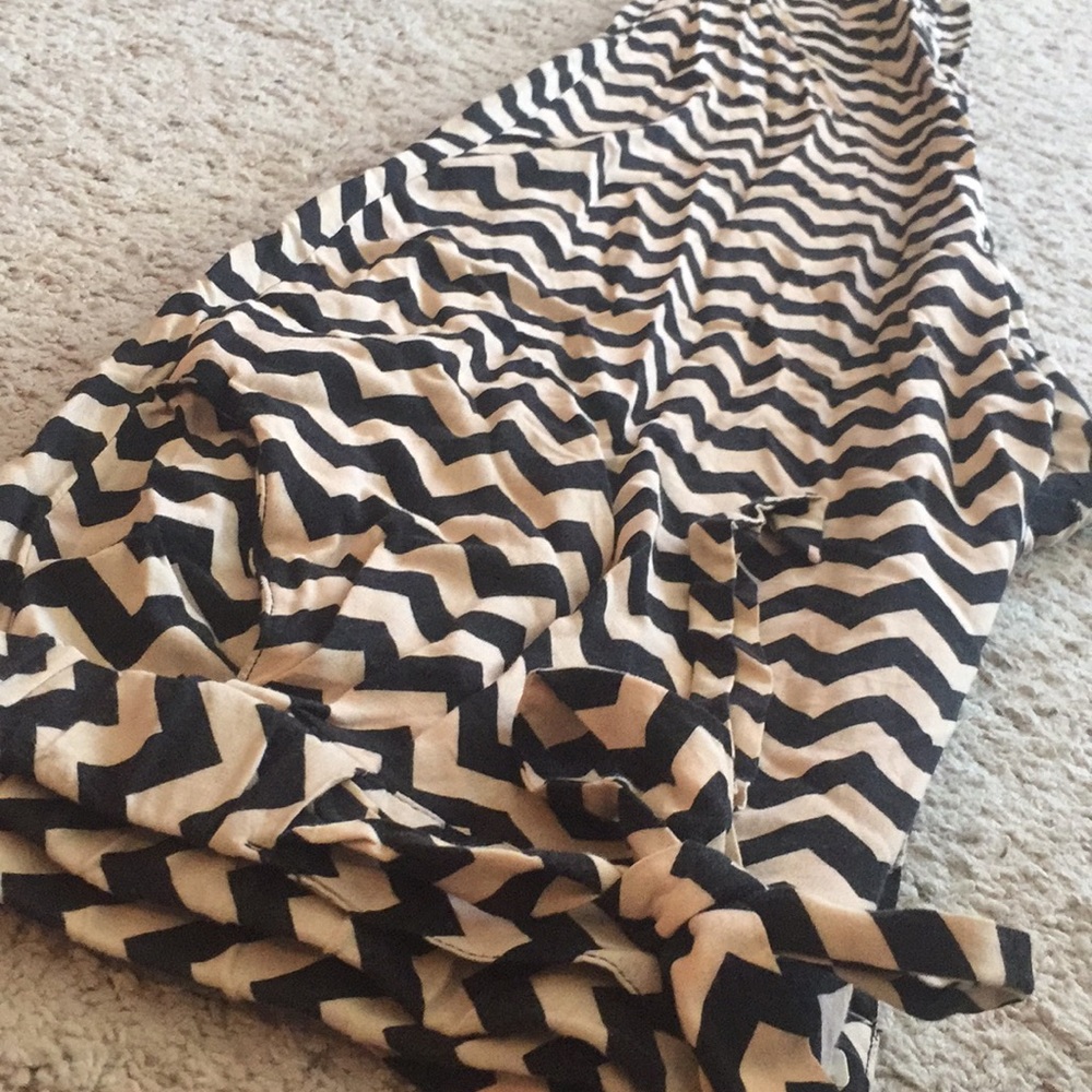 Zig zag pants with tye